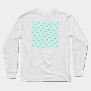 Triangle Pattern: Mint Long Sleeve T-Shirt